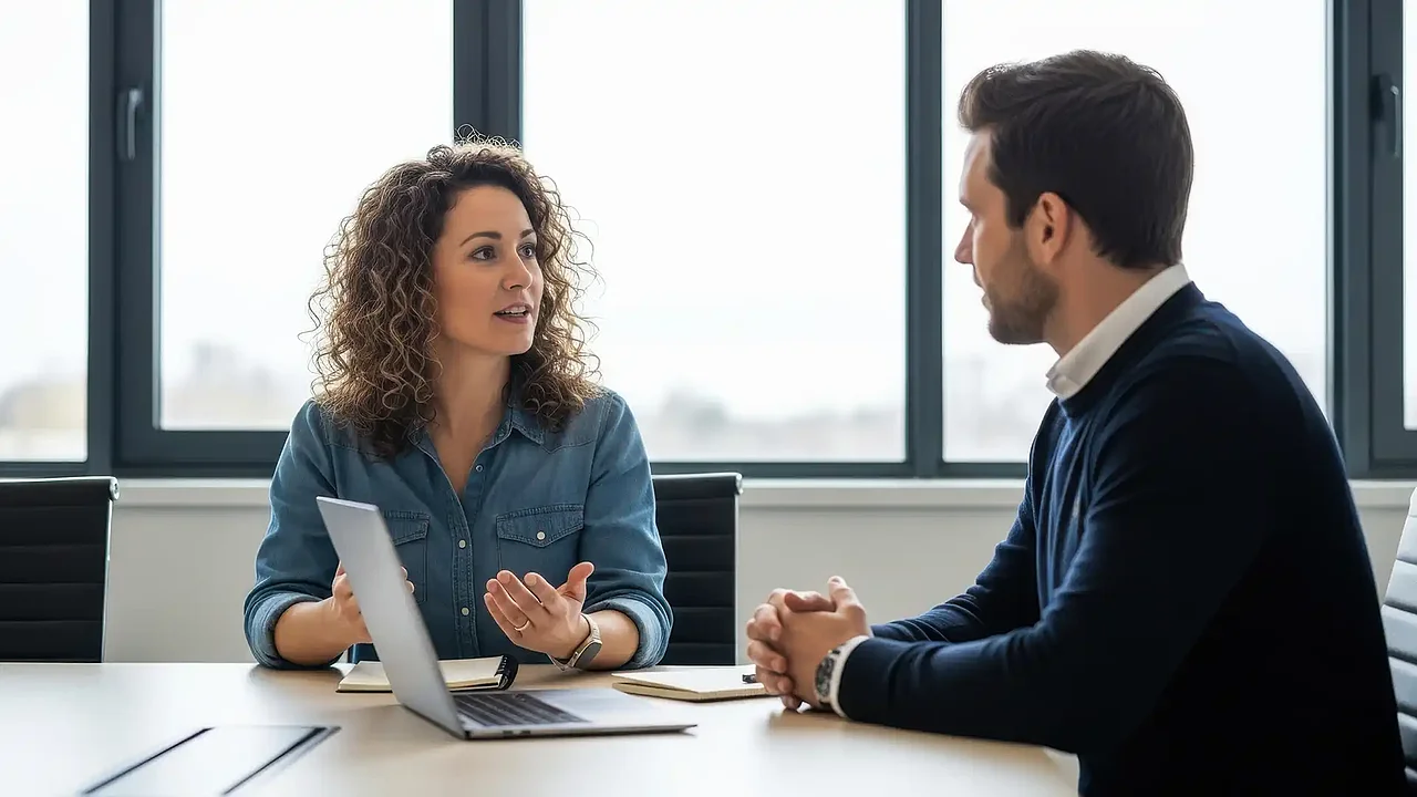 Legeres Beratungsgespräch zur kostenlosen IT-Erstberatung bei PRO2 New Media.